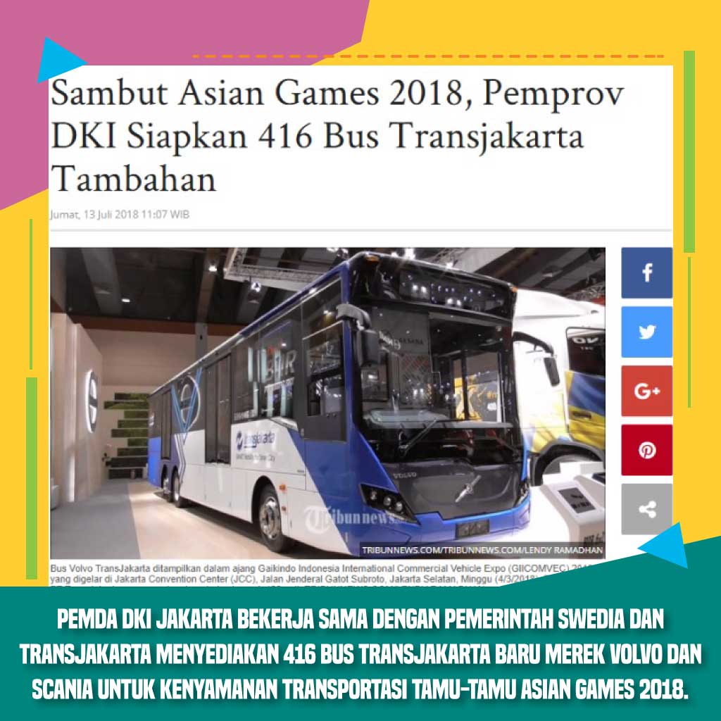Fasilitas Bus Asian Games 2018